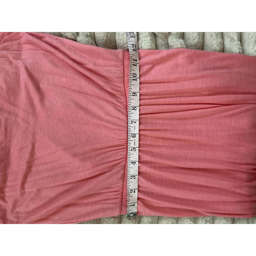 Cynthia Rowley Pink Cowl Neck Midi Dress Size XS - Picture 9 of 10